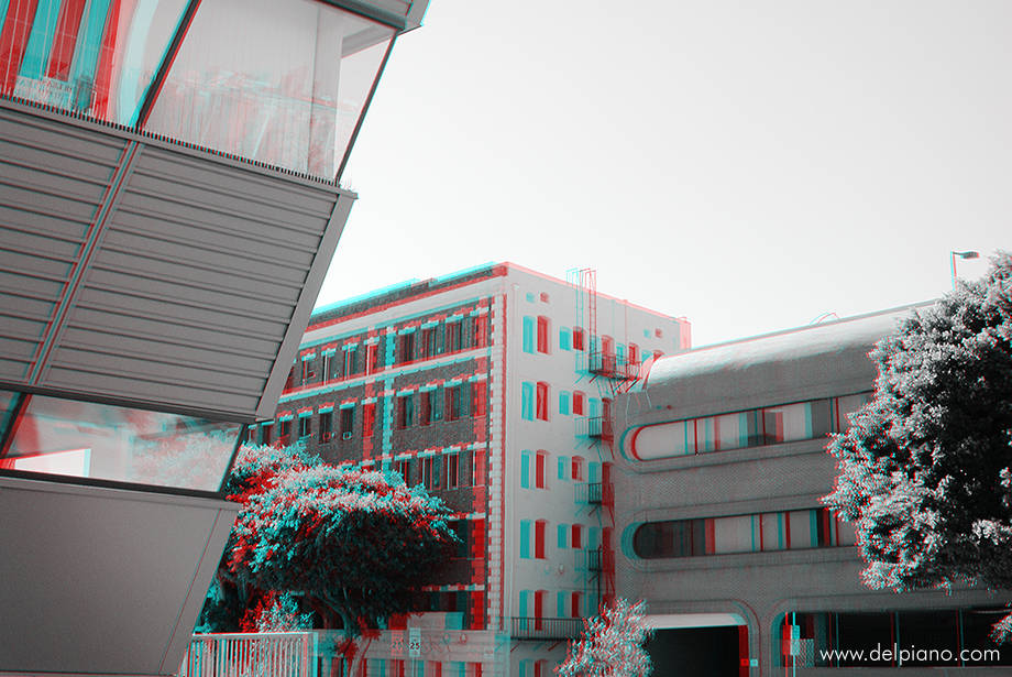 3D stereo Anaglyphs of buildings and architecture in the USA