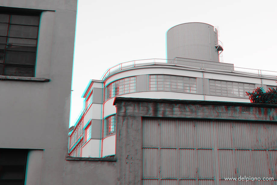 3D stereo Anaglyphs of places and lines, geometry, depth