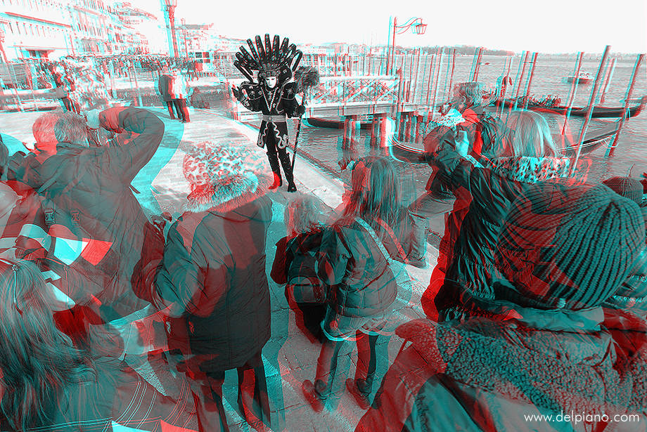 3D stereo Anaglyphs of Venice Carnival