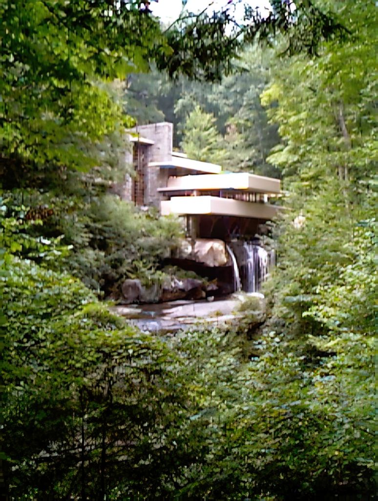 House on the waterfalls