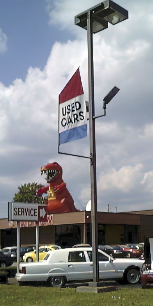 Would you buy a used car from a red dino?