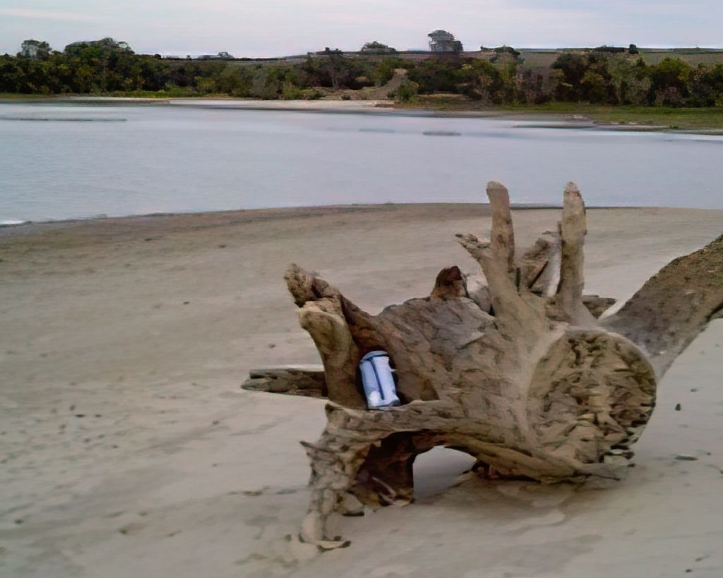 Budweiser can left by a nature lover ...