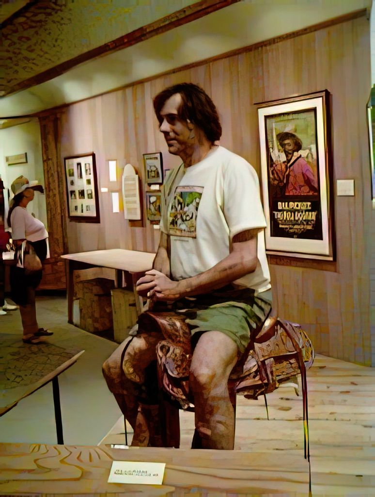 On a saddle for the first time at the Buffalo Bill Museum