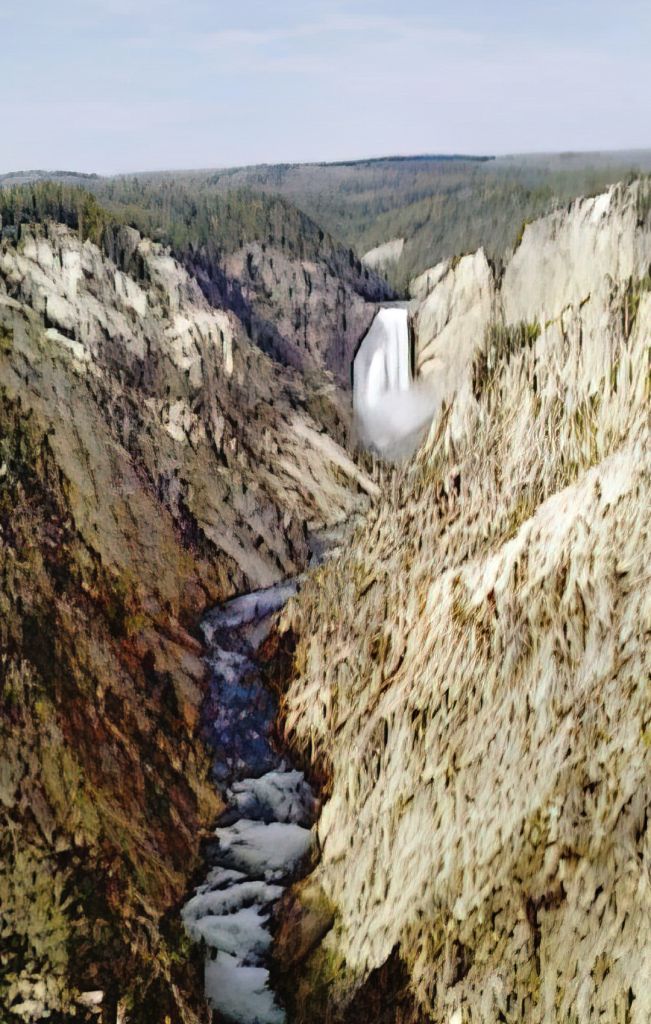 Lower Falls, in the Yellowstone Canyon